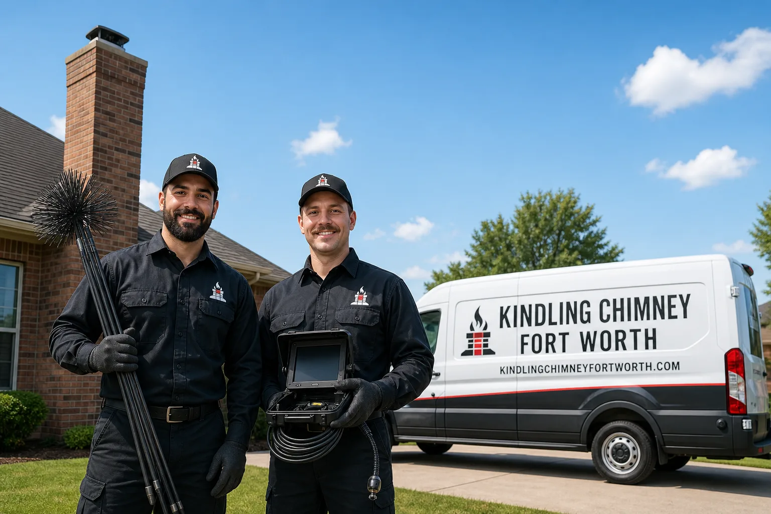 Kindling Chimney Fort Worth chimney cleaning team